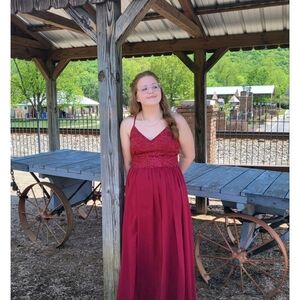 Elegant Red Kids Dress